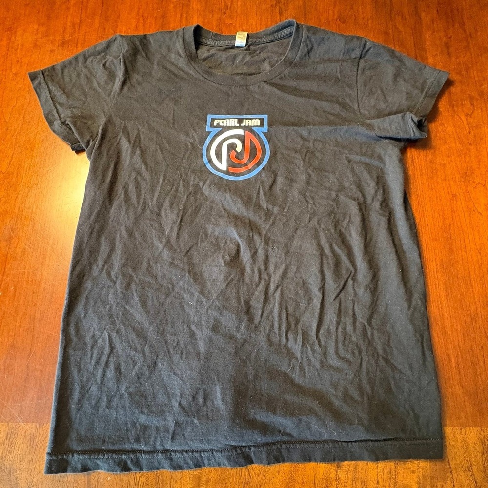 Pearl Jam 2013 Tour Black Band T-Shirt Made in USA L